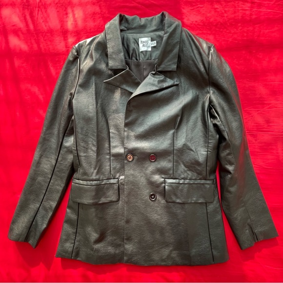 Princess Polly Ellen Faux Leather Blazer - Picture 2 of 10